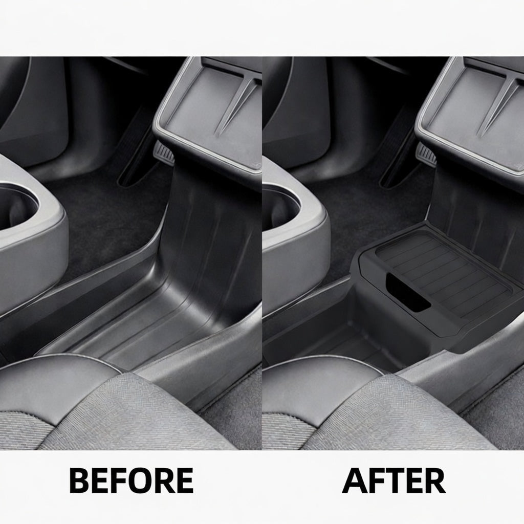 Premium TPE Lower Center Console Organizer for Model Y Standard