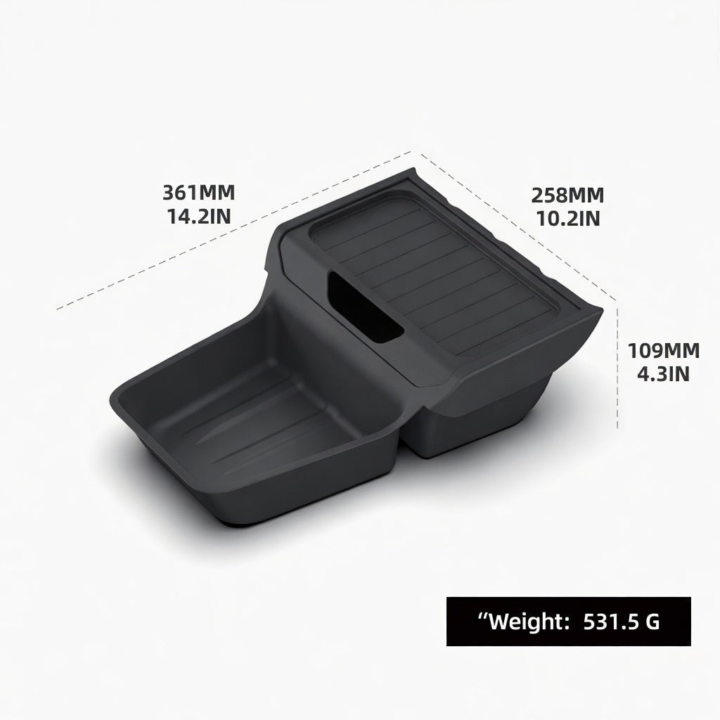 Premium TPE Lower Center Console Organizer for Model Y Standard