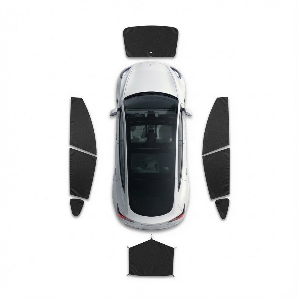 NovaPads Full Car Privacy Sun Shade Set (8-Piece) for Model Y Juniper