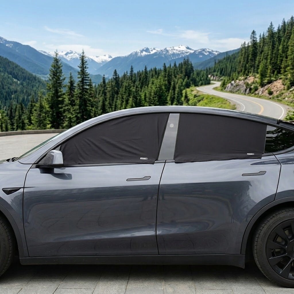 NovaPads Full Car Privacy Sun Shade Set (8-Piece) for Model Y Juniper
