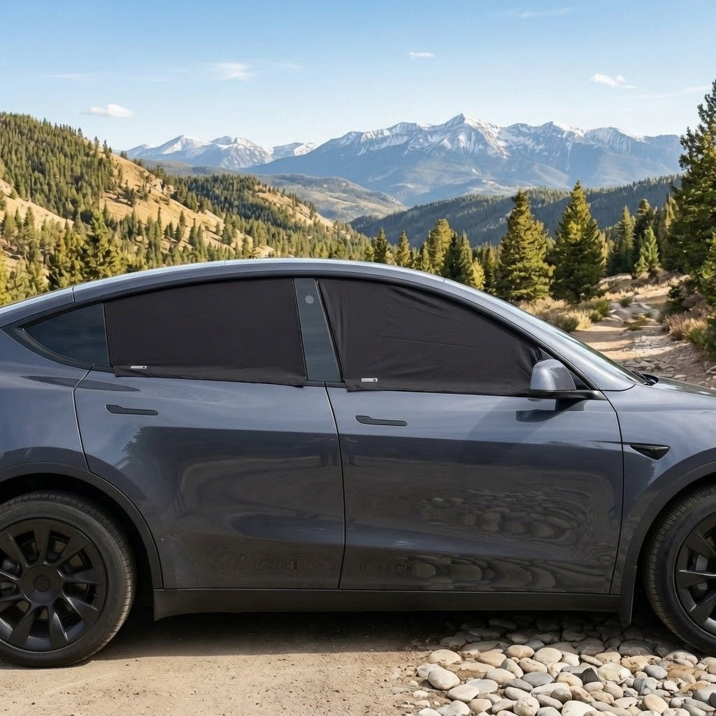 NovaPads Full Car Privacy Sun Shade Set (8-Piece) for Model Y Juniper