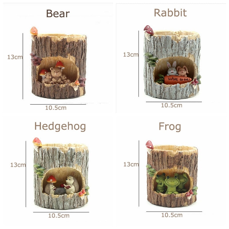 Sikunuo | Creative Animal Life Resin Flower Pots