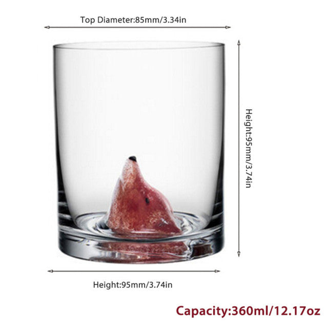 Sikunuo | 3D Animal Ultra Clear Unique Wine Glass