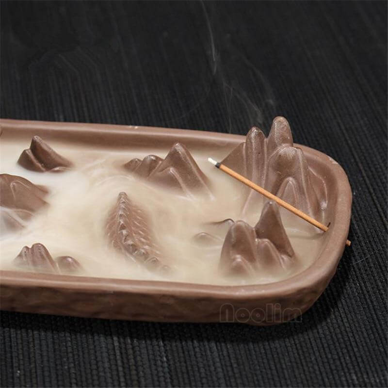 Sikunuo | Ceramic Dragon Censer  Smoke Backflow Incense Burner