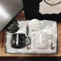 Sikunuo | Elegant Marble Ceramic Coffee Mug Gift Set