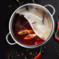 Sikunuo | Hot Pot Twin Divided Stainless Steel Pan
