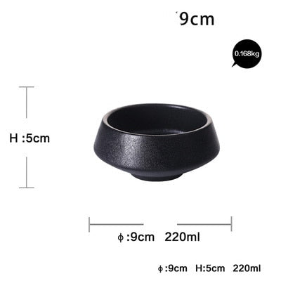 Sikunuo | Elegant Matte Black Snack Bowl
