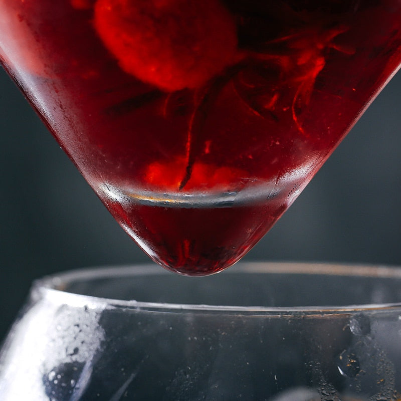 Sikunuo | Crystal Iced Cone Cocktail Glass