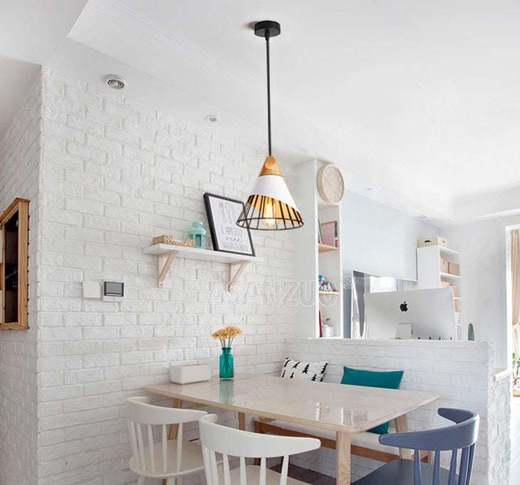 Sikunuo | Modern Wooden Cone Pendant Lights