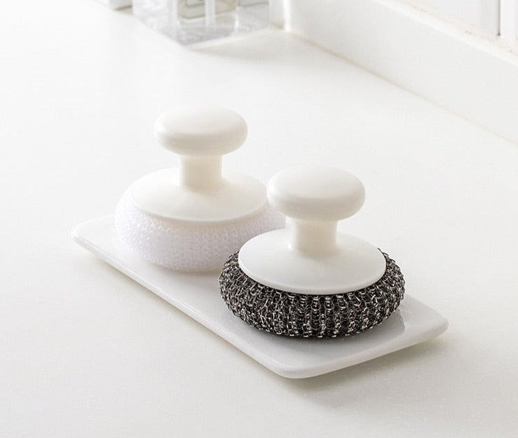 Sikunuo | Easy Dishwashing Stainless Steel Ball Brush