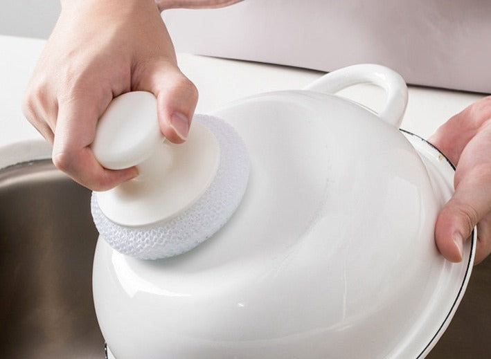 Sikunuo | Easy Dishwashing Stainless Steel Ball Brush