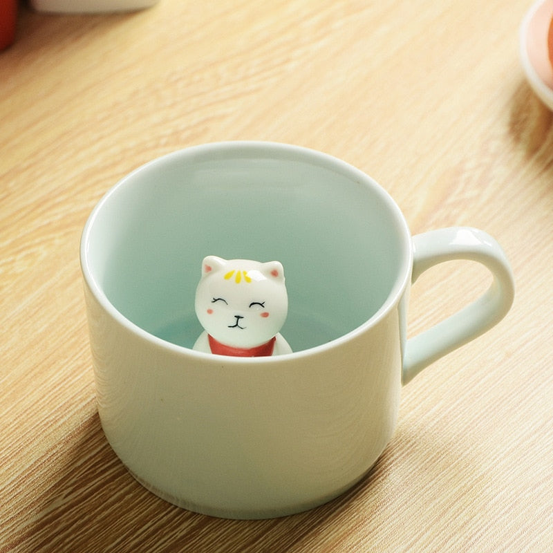 Sikunuo | 3D Creative Cartoon Animal Ceramic Mugs