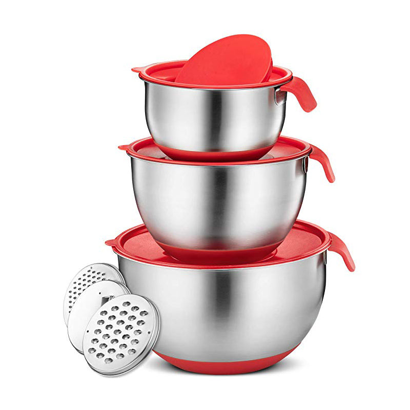 Sikunuo | Non-Slip Multifunctional Grater Mixing Bowls