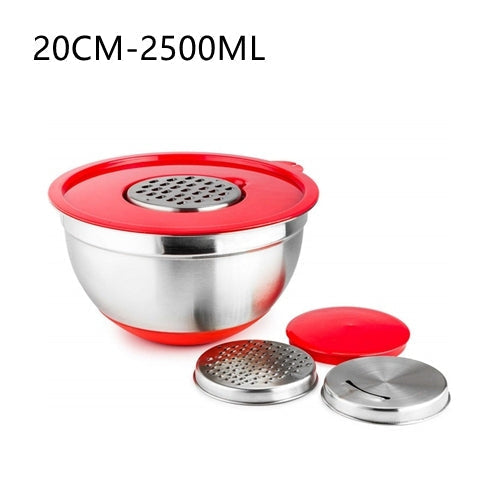 Sikunuo | Non-Slip Multifunctional Grater Mixing Bowls