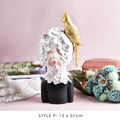 Sikunuo | Nordic Bubble Bow-Knot Girl Sculpture Home Decor