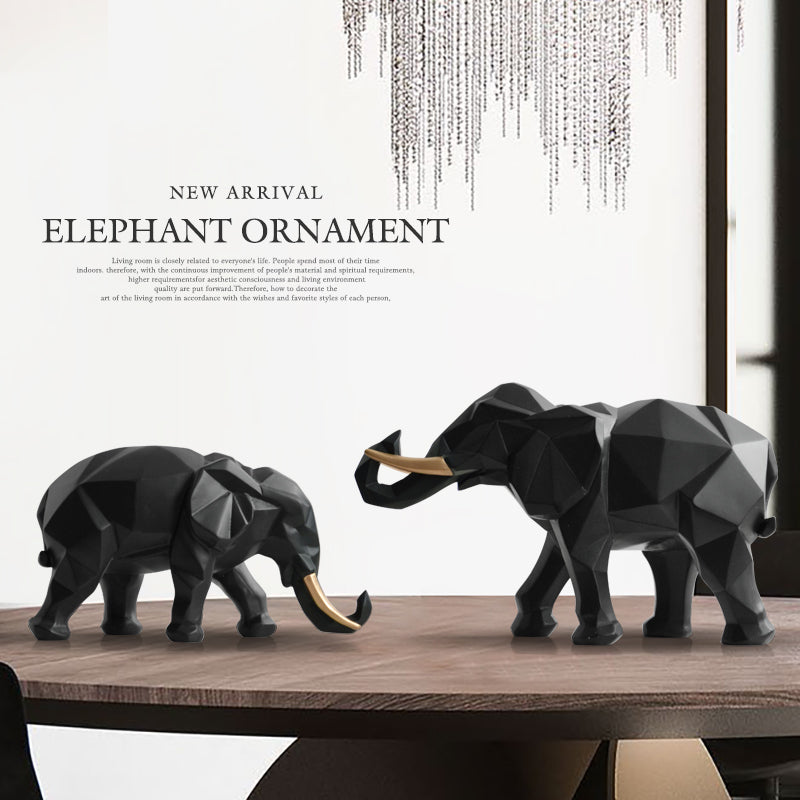 Sikunuo | Elegant Resin Modern Elephant Statue