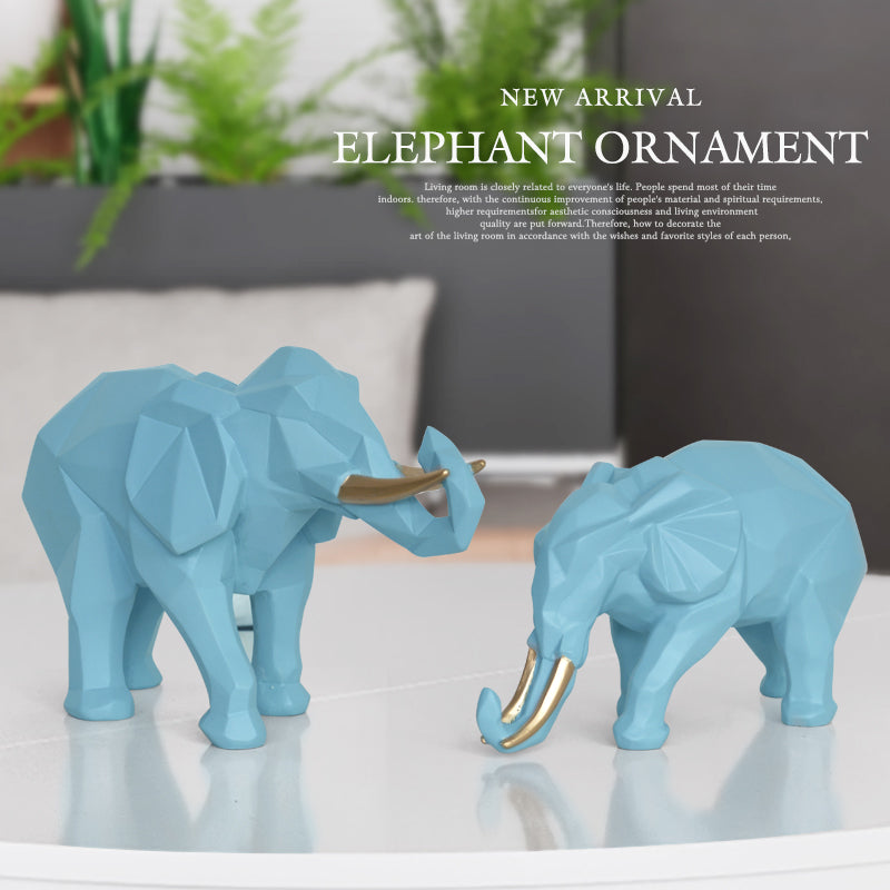 Sikunuo | Elegant Resin Modern Elephant Statue