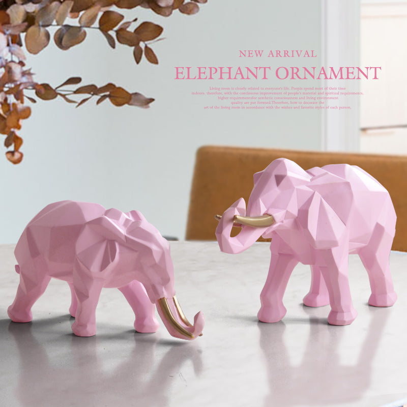 Sikunuo | Elegant Resin Modern Elephant Statue