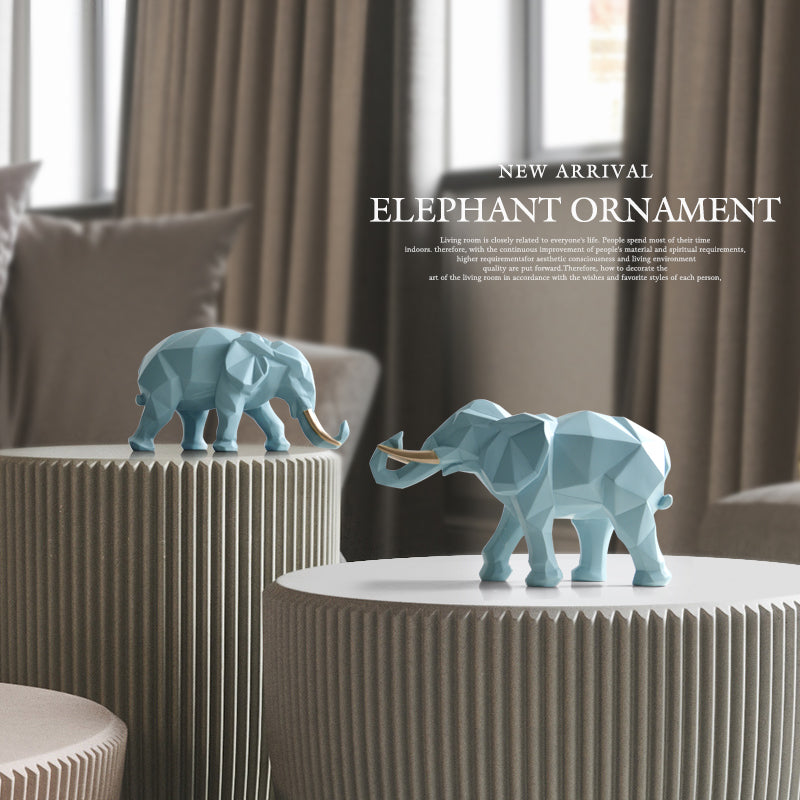 Sikunuo | Elegant Resin Modern Elephant Statue