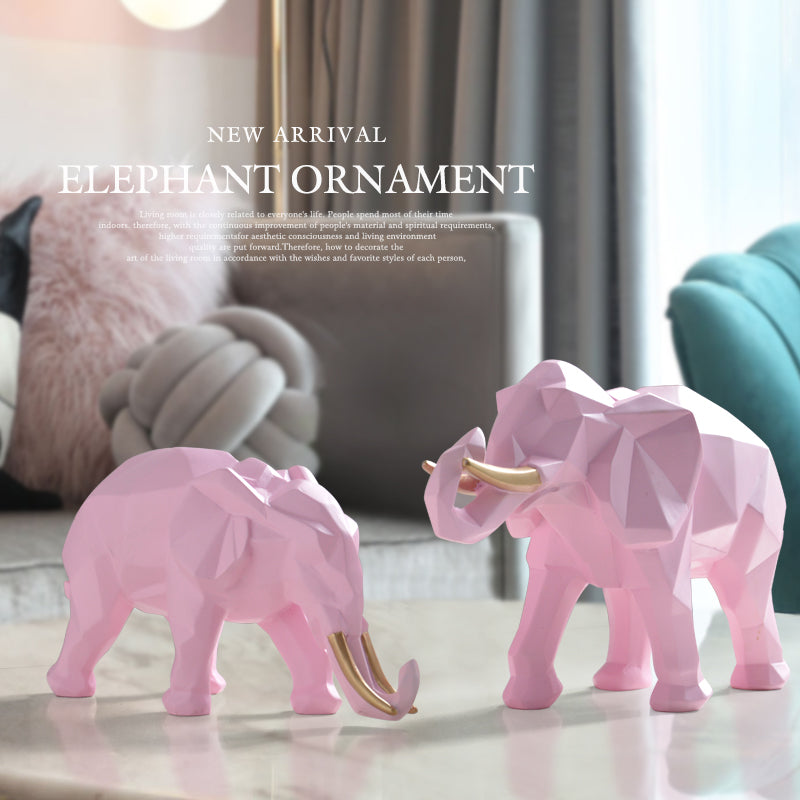 Sikunuo | Elegant Resin Modern Elephant Statue