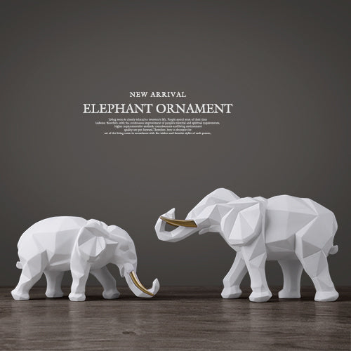 Sikunuo | Elegant Resin Modern Elephant Statue