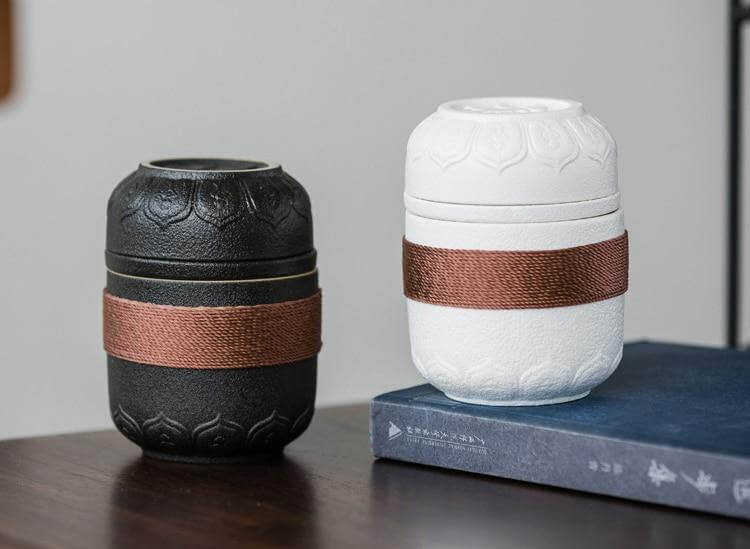 Sikunuo | Portable Chinese Kung Fu Ceramic Tea Mug