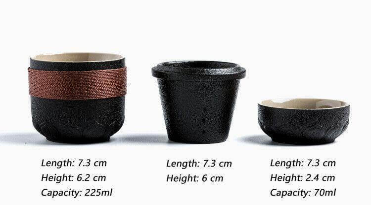 Sikunuo | Portable Chinese Kung Fu Ceramic Tea Mug