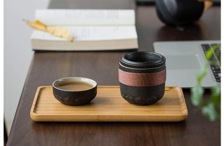 Sikunuo | Portable Chinese Kung Fu Ceramic Tea Mug