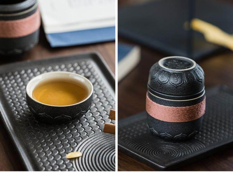 Sikunuo | Portable Chinese Kung Fu Ceramic Tea Mug