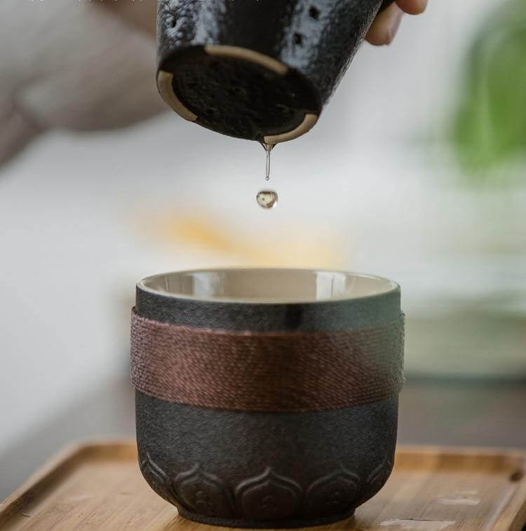 Sikunuo | Portable Chinese Kung Fu Ceramic Tea Mug