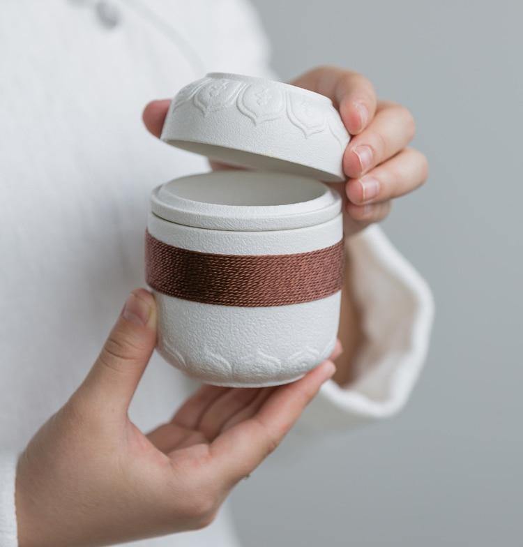 Sikunuo | Portable Chinese Kung Fu Ceramic Tea Mug