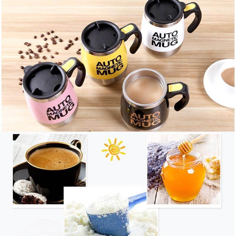 Sikunuo | Portable Self Stirring Coffee Mugs