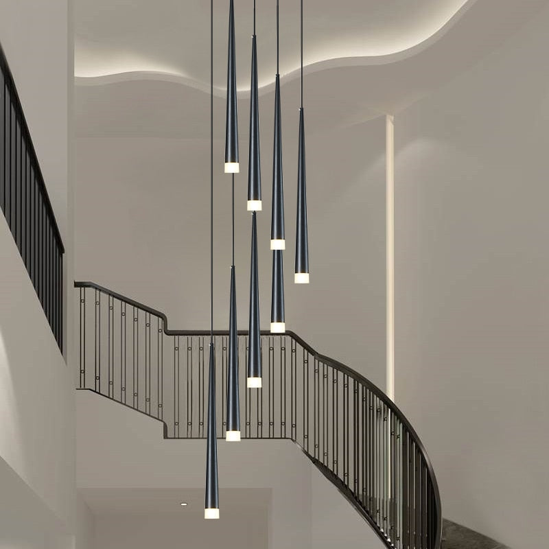 Sikunuo | Nordic Long Downlight Elegant Led Chandelier