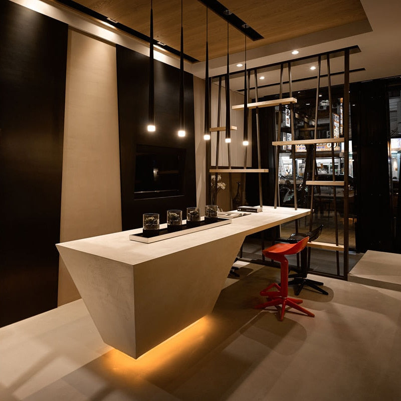 Sikunuo | Nordic Long Downlight Elegant Led Chandelier