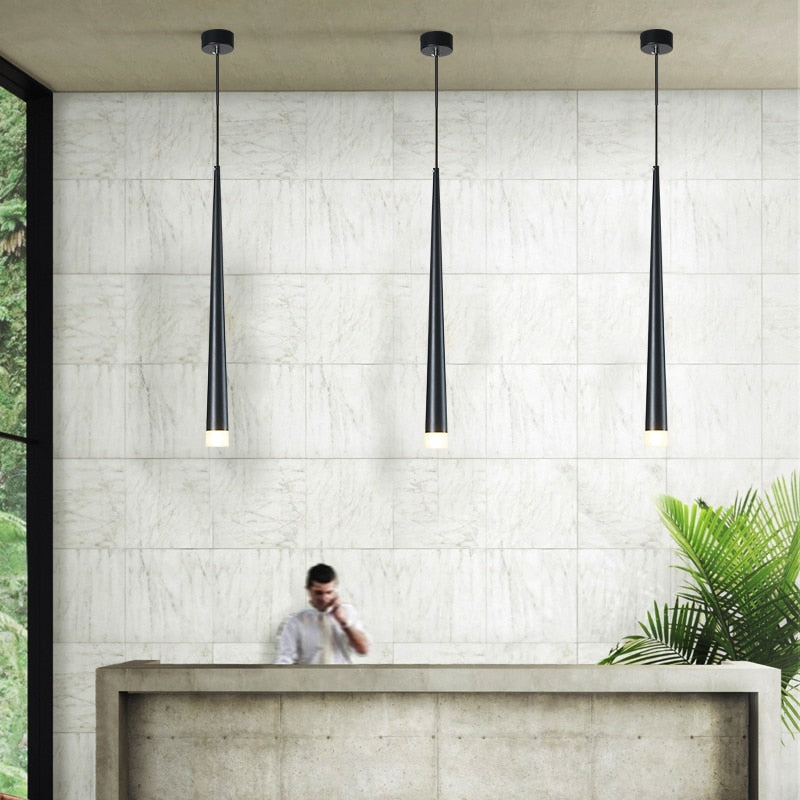Sikunuo | Nordic Long Downlight Elegant Led Chandelier