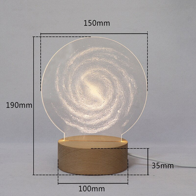 Sikunuo | 3D LED Moon Lamp Atmosphere Night Lights