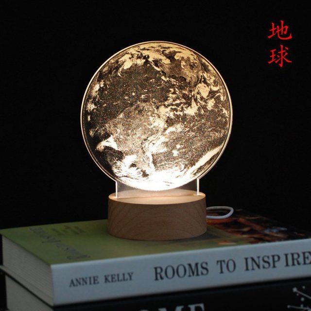 Sikunuo | 3D LED Moon Lamp Atmosphere Night Lights