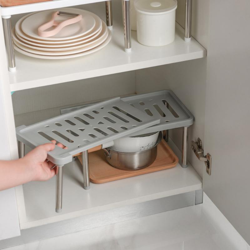 Sikunuo | Space Saving Retractable Cabinet Organizer Shelf