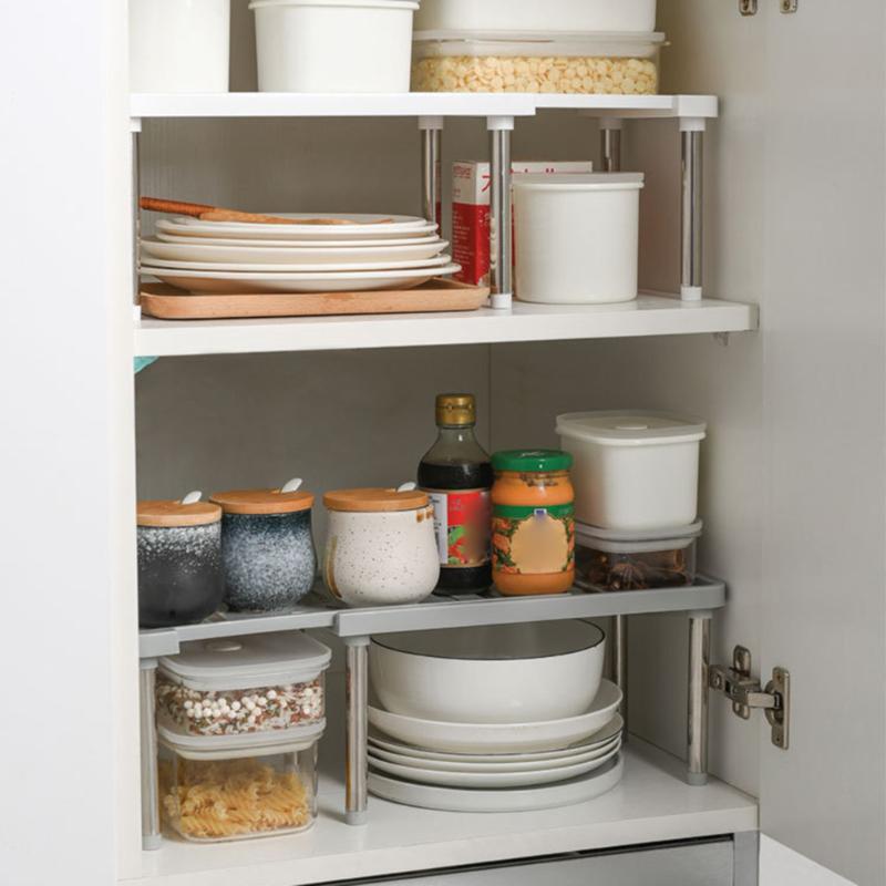 Sikunuo | Space Saving Retractable Cabinet Organizer Shelf