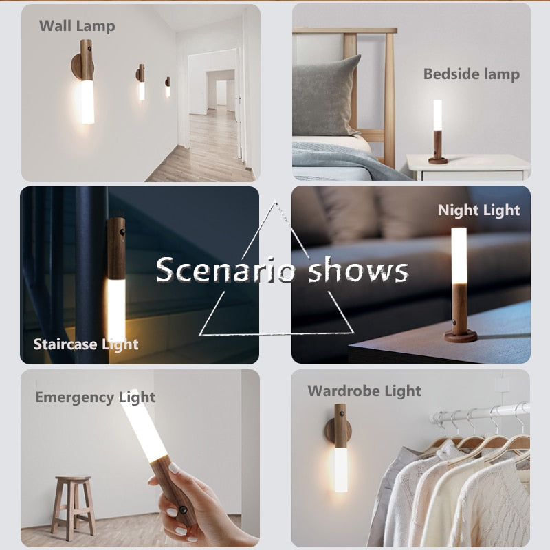 Sikunuo | Wireless LED Smart Sensor Night Wall Lamp