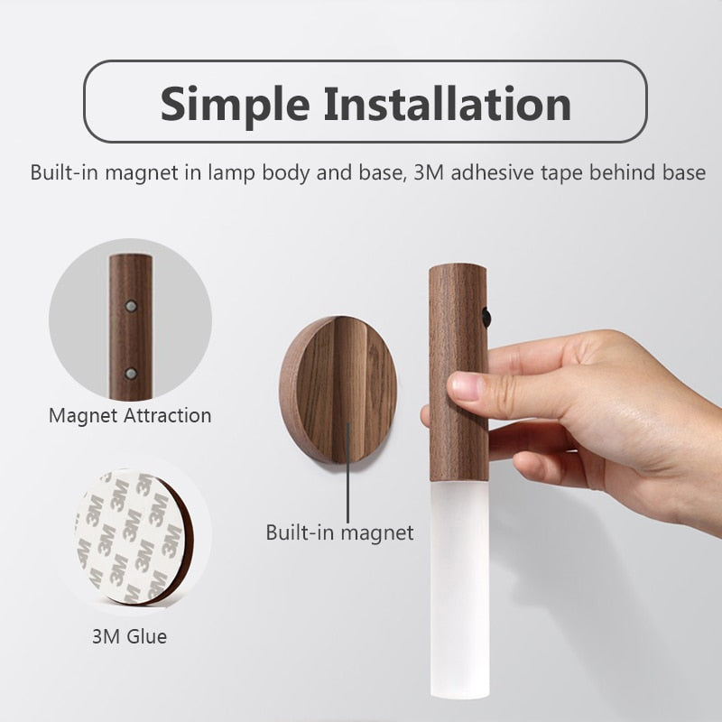 Sikunuo | Wireless LED Smart Sensor Night Wall Lamp