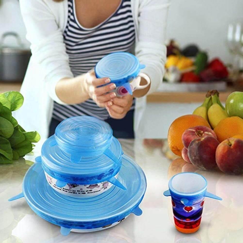Sikunuo | Reusable Durable Silicone Food Cover Lids