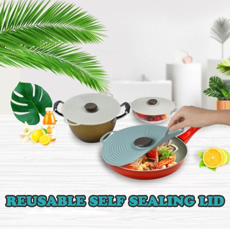 Sikunuo | Reusable Airtight Self Sealing Silicone Lid