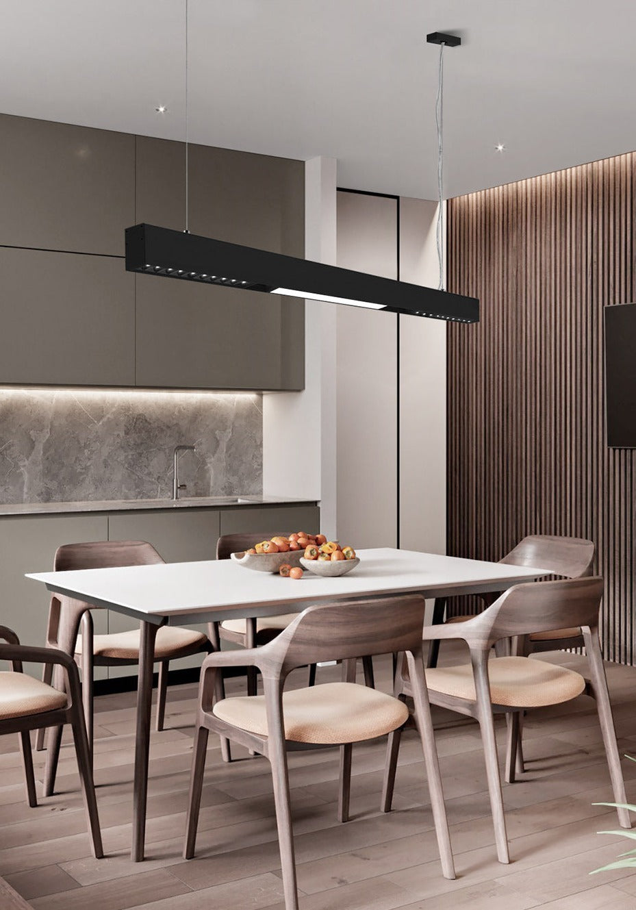 Sikunuo | Wall-Mounted Black Continuous Magnetic Track System Light