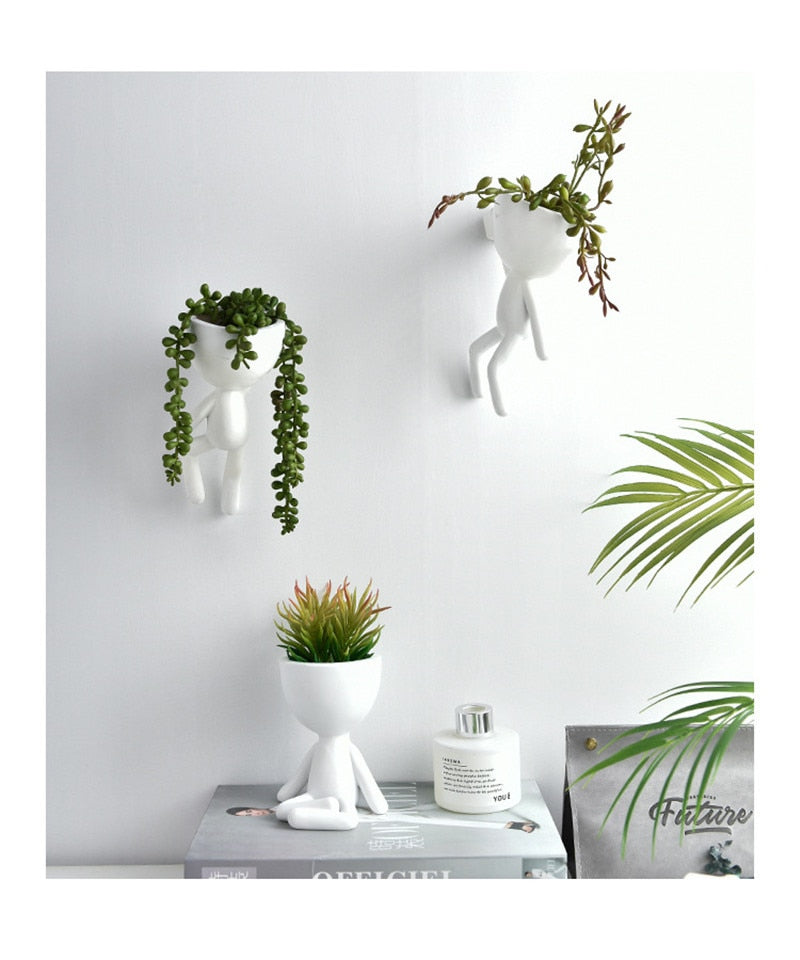 Sikunuo | Nordic Hanging Miniature Human Flower Pots