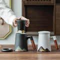 Sikunuo | Mountain Art Ceramic Tea Mugs With Filter
