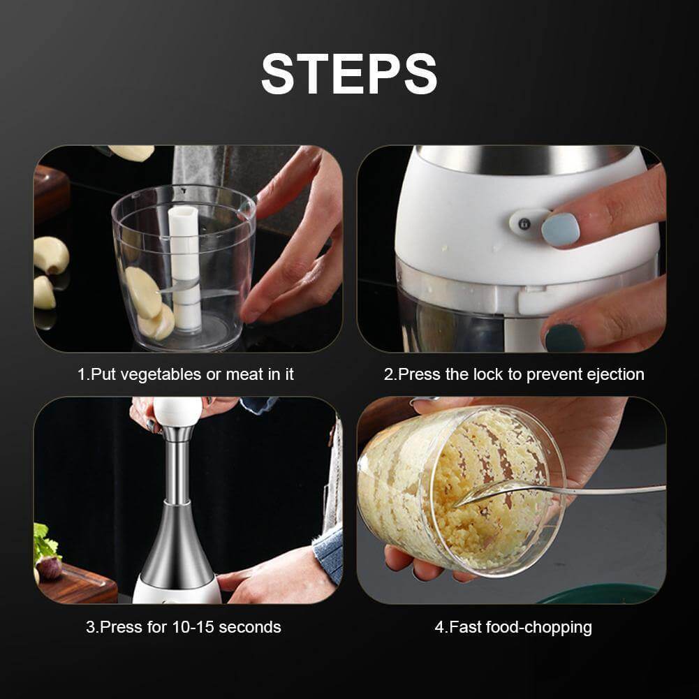 Sikunuo | Stainless Steel Quick Garlic Vegetable Chopper