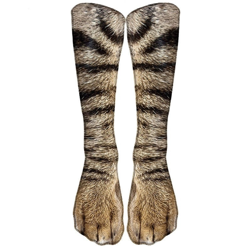Sikunuo | Cat Paw 3D Printed Unisex Socks