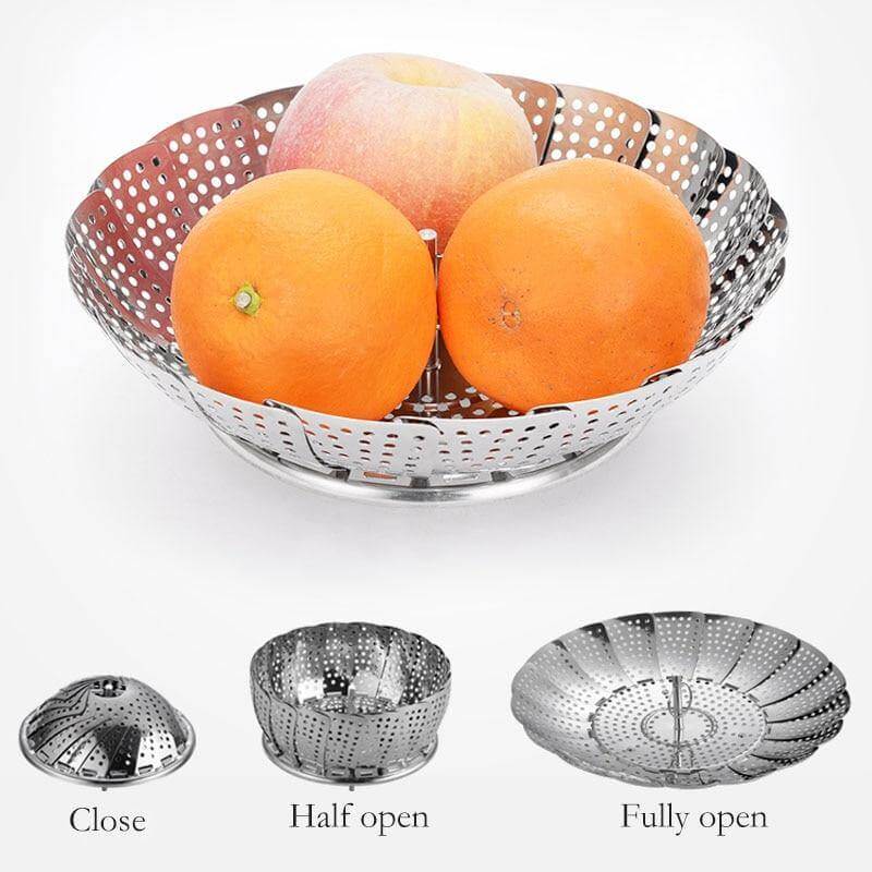 Sikunuo | Vegetable Folding Stainless Steel Steaming Rack