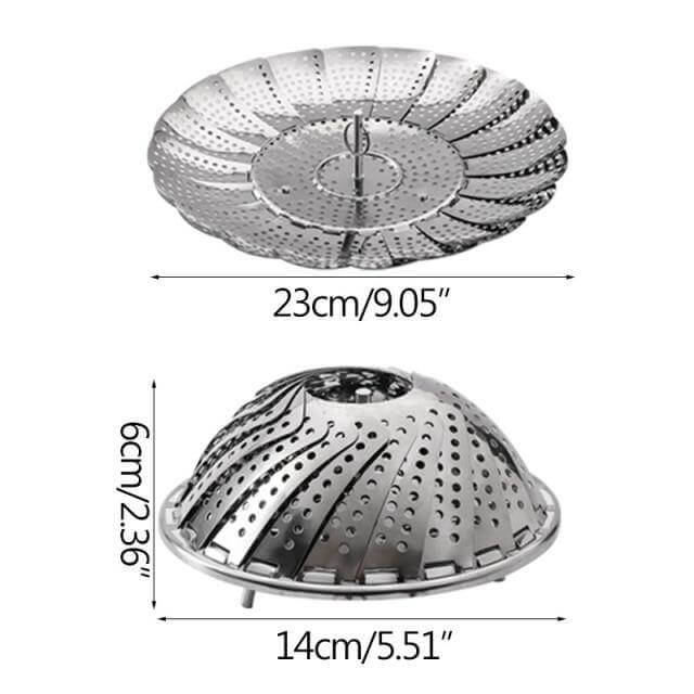 Sikunuo | Vegetable Folding Stainless Steel Steaming Rack